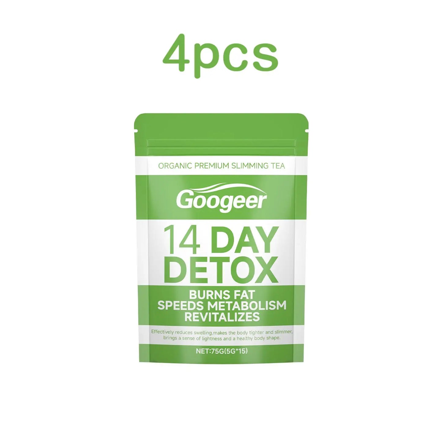 Googeer 75g Slimming Detox Tea Weight Loss Organic Dietary Supplement Fat Burning Body Relieve Fatigue Herbal Detoxifying Tea