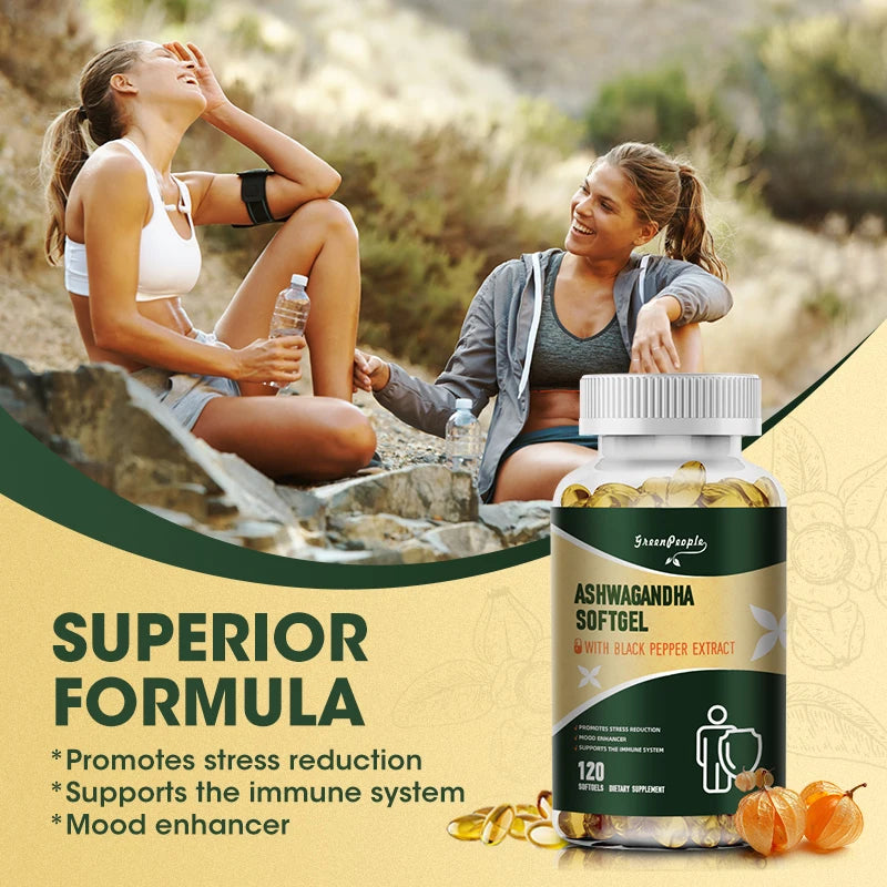 Organic Ashwagandha, Herbal Supplement for Stress Relief, Energy Support, Occasional Sleeplessness, Non-GMO, Vegan, Gluten Free