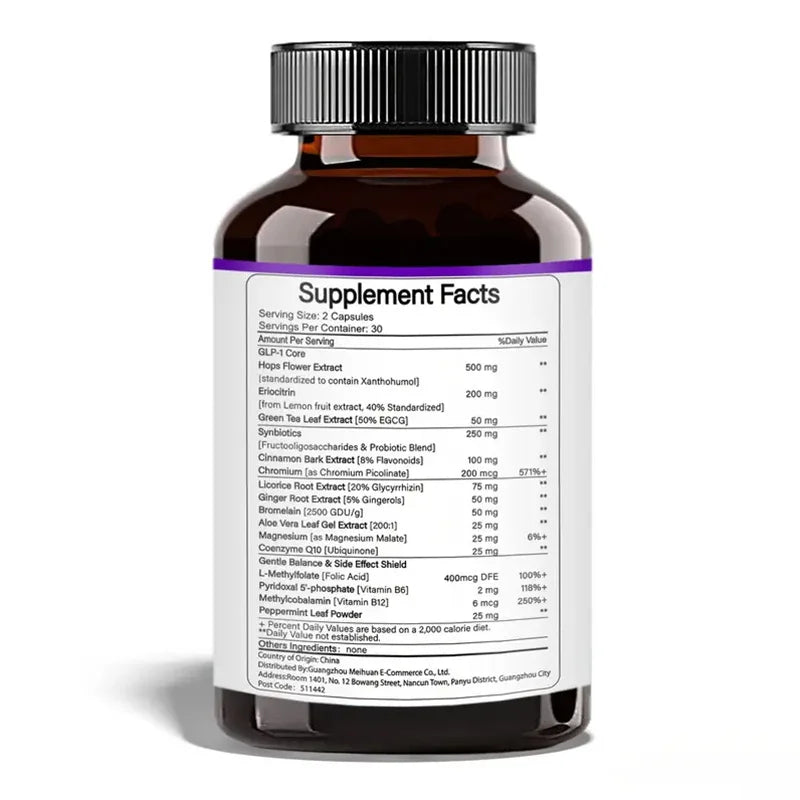 GLP-1-Ultra-evolution active supplement, intestinal health, natural herbal GLP-1 activation capsules