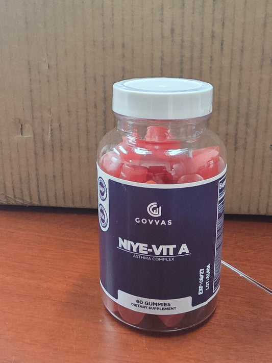 NIYE-VIT A GUMMIES - This Is a Premium Herbal Dietary Supplement That Supports Respiratory Health and Overall Lung Function Naturally.