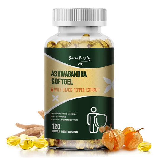 Organic Ashwagandha, Herbal Supplement for Stress Relief, Energy Support, Occasional Sleeplessness, Non-GMO, Vegan, Gluten Free