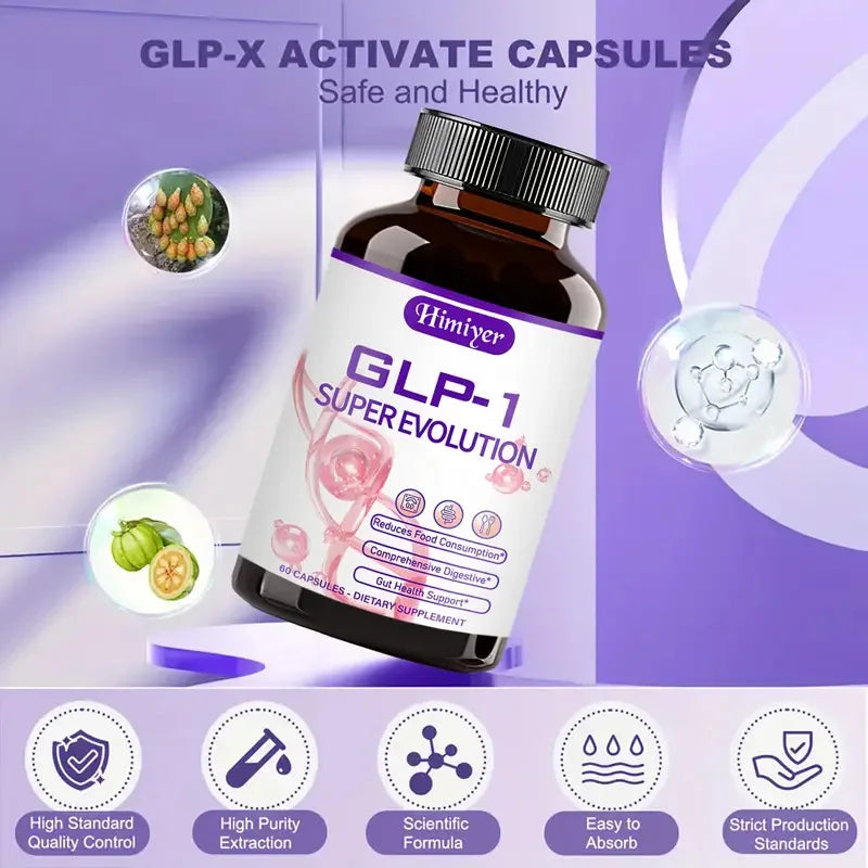 GLP-1-Ultra-evolution active supplement, intestinal health, natural herbal GLP-1 activation capsules