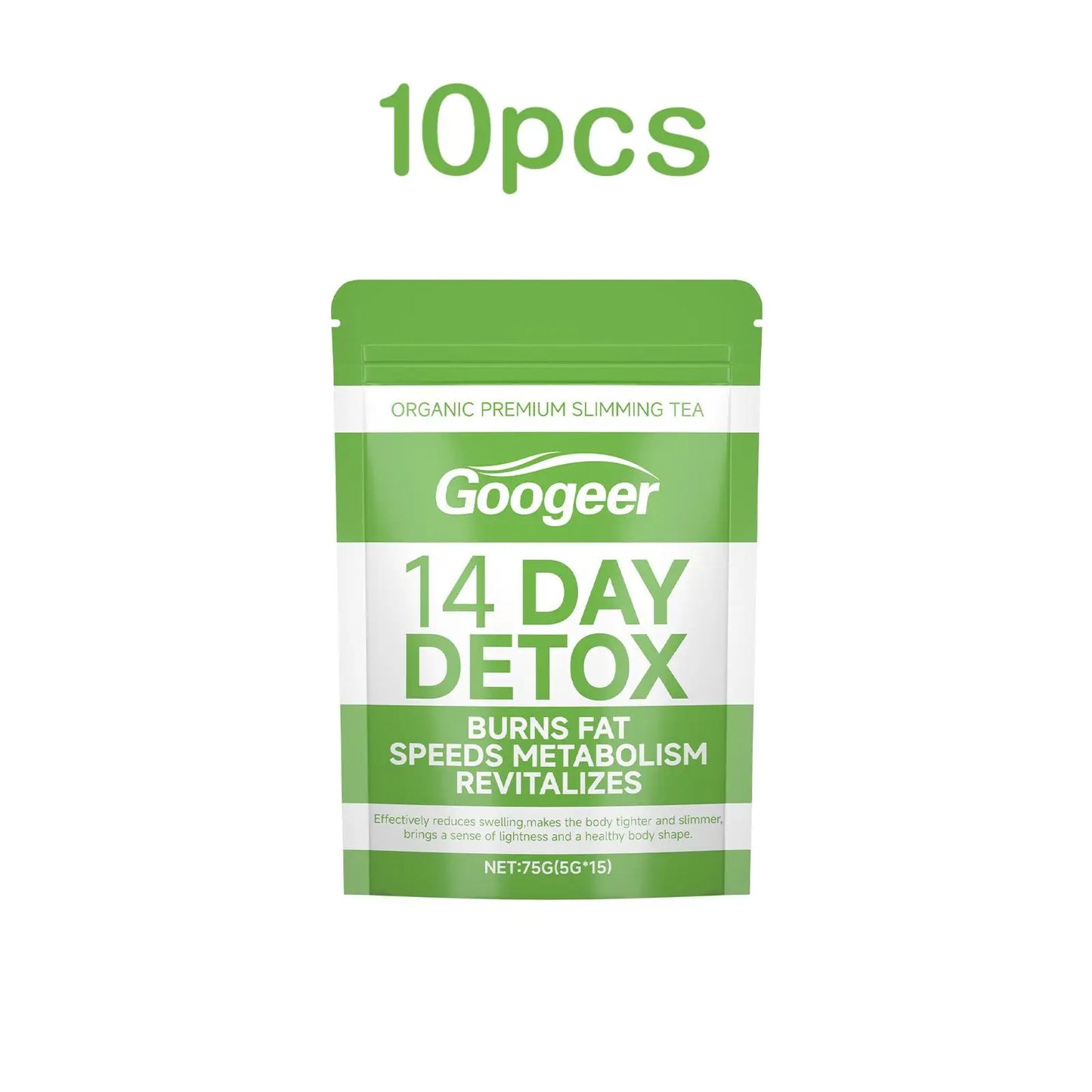 Googeer 75g Slimming Detox Tea Weight Loss Organic Dietary Supplement Fat Burning Body Relieve Fatigue Herbal Detoxifying Tea