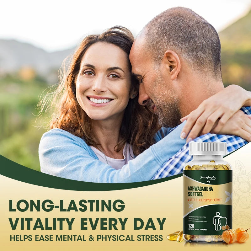 Organic Ashwagandha, Herbal Supplement for Stress Relief, Energy Support, Occasional Sleeplessness, Non-GMO, Vegan, Gluten Free