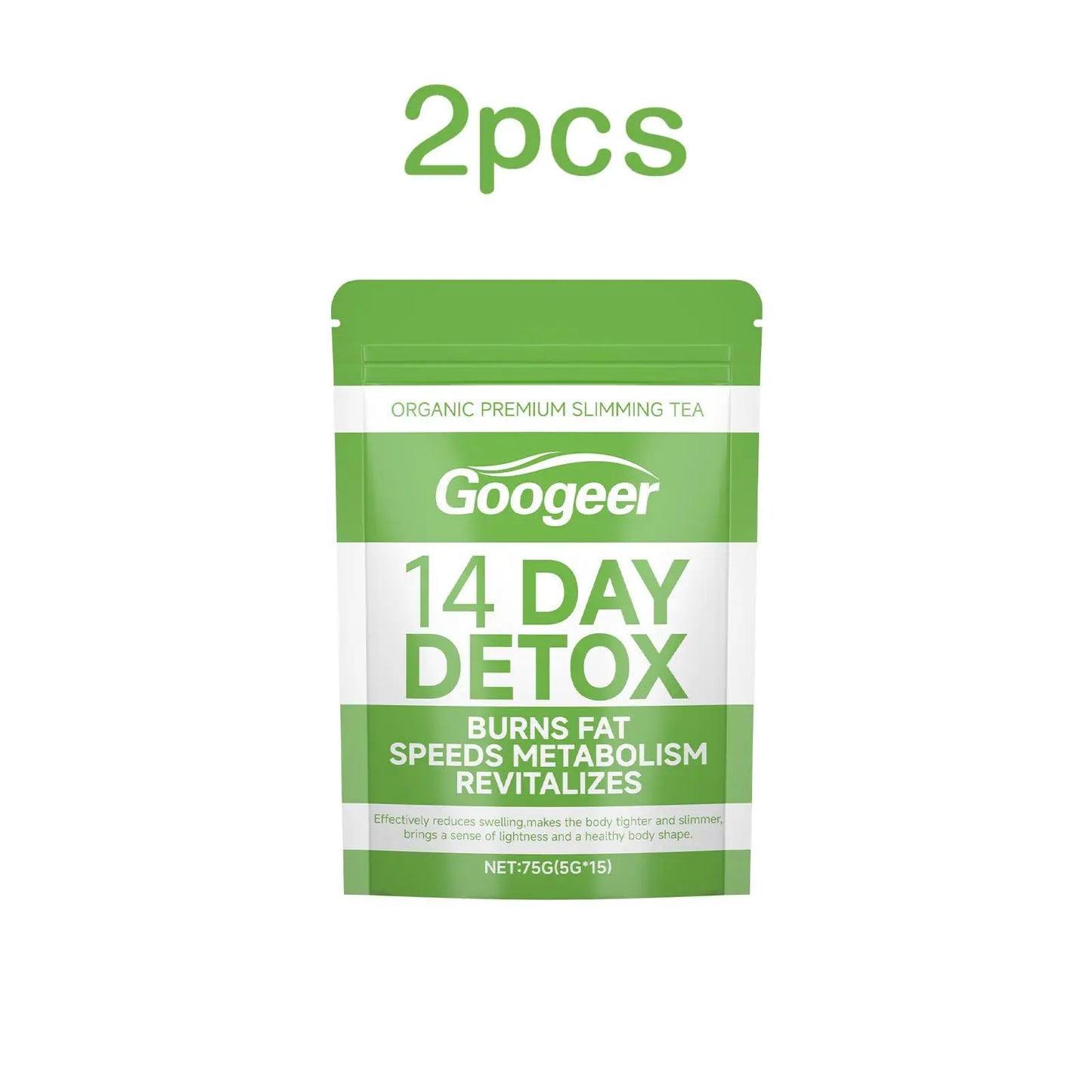 Googeer 75g Slimming Detox Tea Weight Loss Organic Dietary Supplement Fat Burning Body Relieve Fatigue Herbal Detoxifying Tea