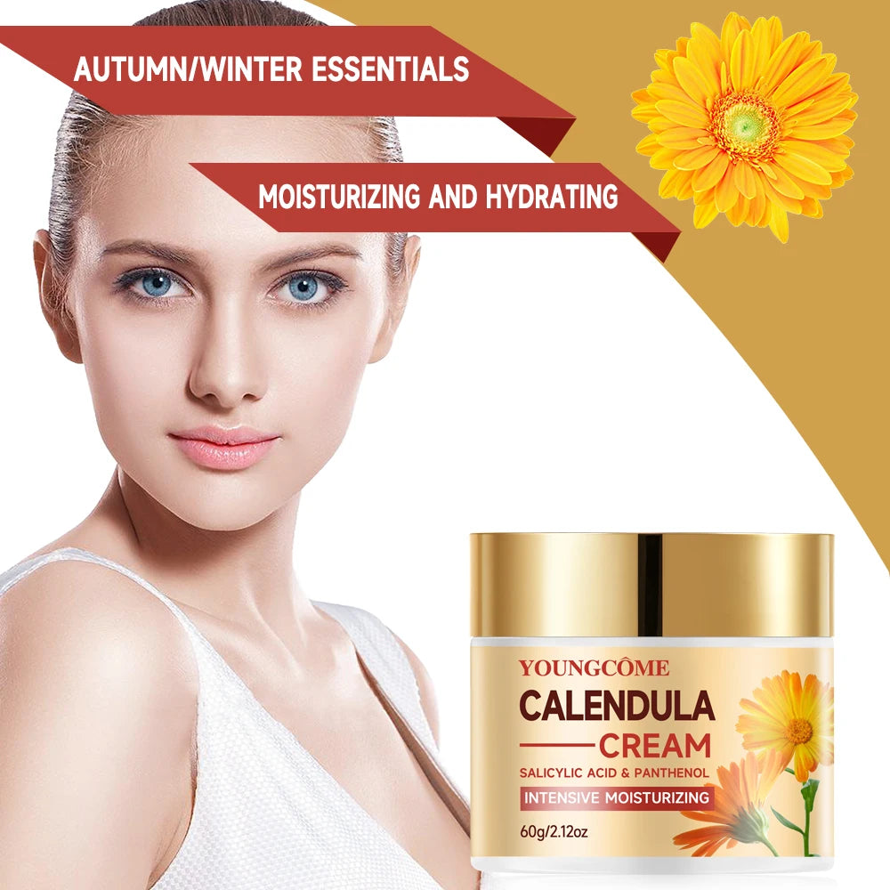 Calendula face and neck moisturizing face cream,Anti Aging Shrink Pore Whitening Cream Wrinkles Firming Skin Care Improves skin